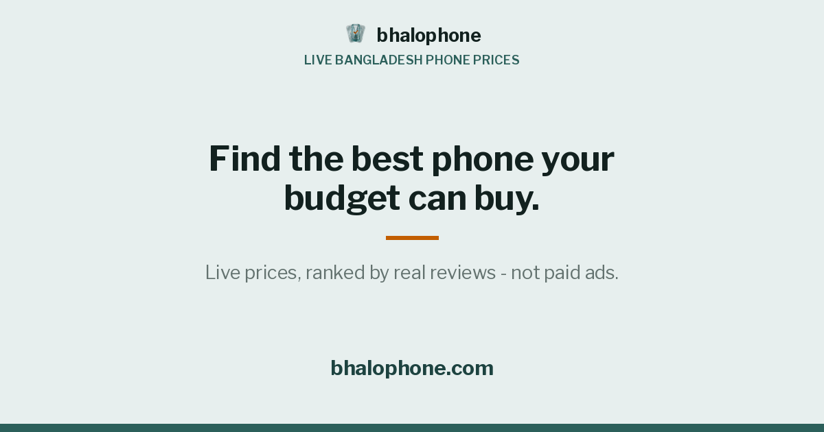 New Phones in Bangladesh October 2026: First Prices